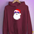 Santa Claus Bisexual Pride Flag Sunglasses Hoodie - Maroon