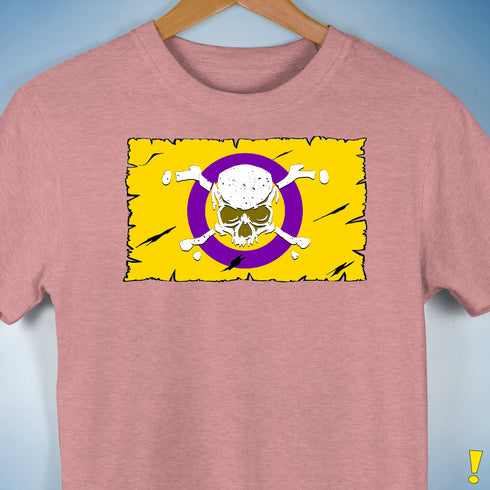 Intersex Pride Pirate Flag Premium Unisex T-Shirt - Mauve Heather
