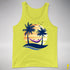 Genderfluid Pride Hammock Summer Beach Sunset Premium Tank Top - Neon Yellow