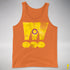 Intersex Pride Grunge Exclamation Points Premium Tank Top - Orange