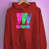 Polysexual Pride Exclamation Points Hoodie - Red