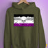 Asexual Pride Pirate Flag Hoodie - Army