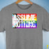 Assume Nothing LGBTQ Progress Pride Flag Premium Unisex T-Shirt - Grey Heather