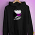 Demisexual Pride Flag Ripped Reveal Hoodie - Black