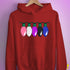 Genderfluid Pride Christmas Lights Hoodie - Red
