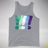 MLM Gay Pride Grunge Exclamation Points Premium Tank Top - Grey Heather