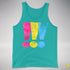 Pansexual Pride Exclamation Points Premium Tank Top - Teal