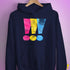 Pansexual Pride Exclamation Points Hoodie - Navy
