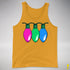 Polysexual Pride Christmas Lights Premium Tank Top - Gold