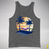 Genderfluid Pride Hammock Summer Beach Sunset Premium Tank Top - Deep Heather