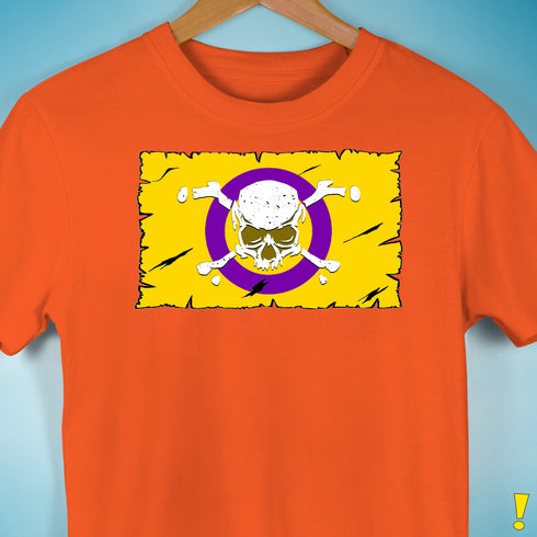 Intersex Pride Pirate Flag Premium Unisex T-Shirt - Orange