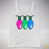Polysexual Pride Christmas Lights Premium Tank Top - White