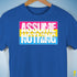 Assume Nothing Pansexual Pride Flag Premium Unisex T-Shirt - Royal Blue