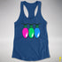 Polysexual Pride Christmas Lights Racerback Tank - Royal