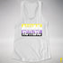 Assume Nothing Nonbinary Pride Flag Racerback Tank - White