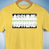 Assume Nothing Agender Pride Flag Premium Unisex T-Shirt - Yellow