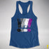 Asexual Pride Exclamation Points Women's Racerback Tank - Royal