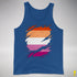 Lesbian Pride Flag Ripped Reveal Premium Tank Top - Royal Blue