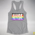 Assume Nothing Philly LGBTQ Gay Pride Flag Racerback Tank - Heather Grey