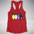 Nonbinary Pride Christmas Lights Racerback Tank - Red