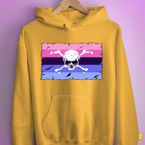 Omnisexual Pride Pirate Flag Hoodie - Mustard