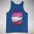 Pink Lesbian Ripped Reveal Premium Tank Top - Royal Blue