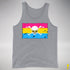 Pansexual Pride Pirate Flag Premium Tank Top - Grey Heather