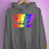 LGBTQ Pride Exclamation Points Hoodie - Grey Heather