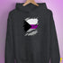 Demisexual Pride Flag Ripped Reveal Hoodie - Dark Grey Heather