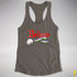 Believe Genderqueer Pride Jingle Bell Racerback Tank - Dark Grey