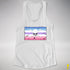 Bigender Pride Pirate Flag Racerback Tank - White
