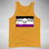 Asexual Pride Pirate Flag Premium Tank Top - Gold