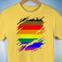 Philly LGBTQ Gay Pride Flag Ripped Reveal Premium Unisex T-Shirt - Yellow