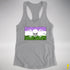 Genderqueer Pride Pirate Flag Racerback Tank - Heather Grey
