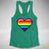 Gilbert Baker Original LGBTQ Gay Rainbow Pride 8-Bit Pixel Heart - Kelly Green