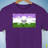 Genderqueer Pride Pirate Flag Premium Unisex T-Shirt - Purple