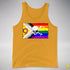 Intersex Inclusive Progress Pride Pirate Flag Premium Tank Top - Gold