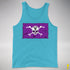 Lesbian Labrys Pride Pirate Flag Premium Tank Top - Aqua Triblend