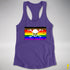 Philly LGBTQ Pride Pirate Flag Racerback Tank - Purple
