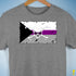 Demisexual Pride Pirate Flag Premium Unisex T-Shirt - Grey Heather