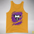 Lesbian Labrys Pride Flag Ripped Reveal Premium Tank Top - Gold
