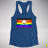 Philly LGBTQ Pride Pirate Flag Racerback Tank - Royal