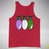 Genderqueer Pride Christmas Lights Premium Tank Top - Red