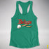 Believe Bear Pride Jingle Bell Racerback Tank - Kelly Green