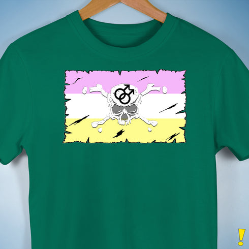 Twink Pride Pirate Flag Premium Unisex T-Shirt - Kelly Green
