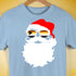 Santa’s Gay Bear Pride Flag Shades Premium Unisex T-Shirt - Baby Blue