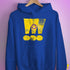 Intersex Pride Grunge Exclamation Points Hoodie - Royal Blue