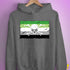 Aromantic Pride Pirate Flag Hoodie - Grey Heather