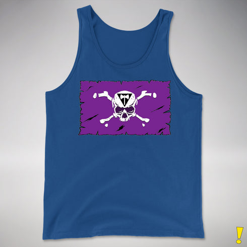 Lesbian Labrys Pride Pirate Flag Premium Tank Top - Royal Blue