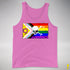 Intersex Inclusive Progress Pride Pirate Flag Premium Tank Top - Neon Pink